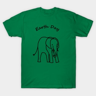 Earth Day Baby Elephant T-Shirt